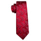 Christmas Tree In Red Silk Tie Set