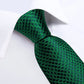 Emerald Green Diamond Shape Silk Tie Set