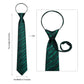 Premium Green Lines Silk Tie Set