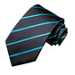 Luxury Blue Lines Silk Tie Set