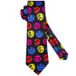 Halloween Skull In Black Necktie Set