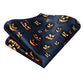 Halloween Tie Set In Black and Orange with Jack -O'- Lantern Design