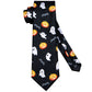 Halloween Tie Set with Ghost and Jack -O'- Lantern Design