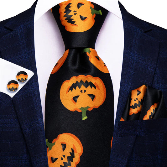 Orange Halloween In Black with Jack -O'- Lantern Design