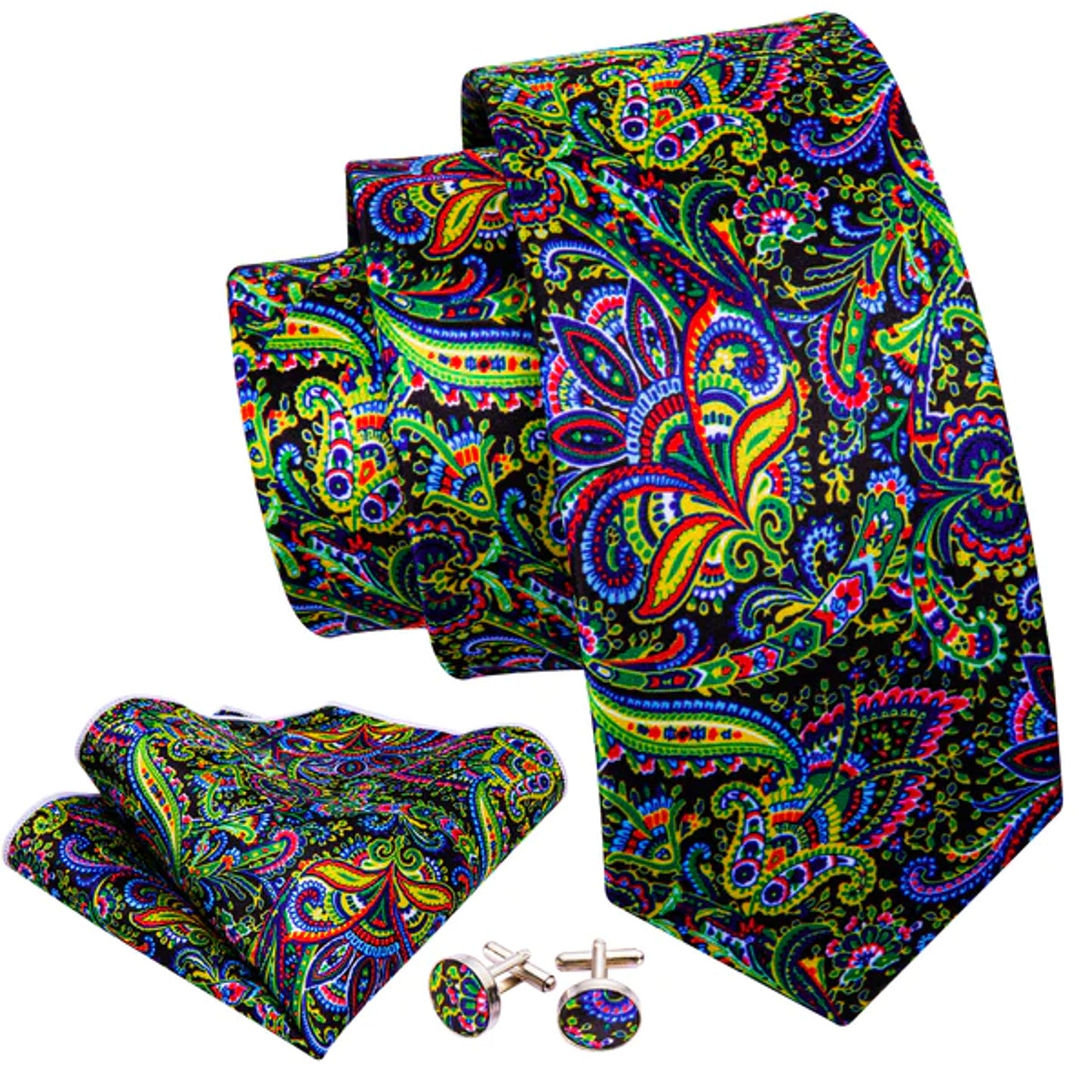 Beautiful Tiny Flowers Silk Tie Sets