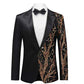 Gold Tree In Black Tuxedo Jacket - Masculine Clothes