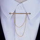 MC Gold Chain Collar Pin - Masculine Clothes