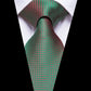 Shimmering Green Silk Tie Set