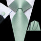 Sparkling Green Apple Silk Tie Set - Masculine Clothes