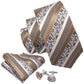 Beautiful Stripes XL Tie Pocket Square and Cufflinks