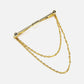 MC Gold Chain Collar Pin - Masculine Clothes
