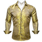 Luxury Yellow Floral Silk Shirt
