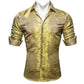 Luxury Yellow Floral Silk Shirt