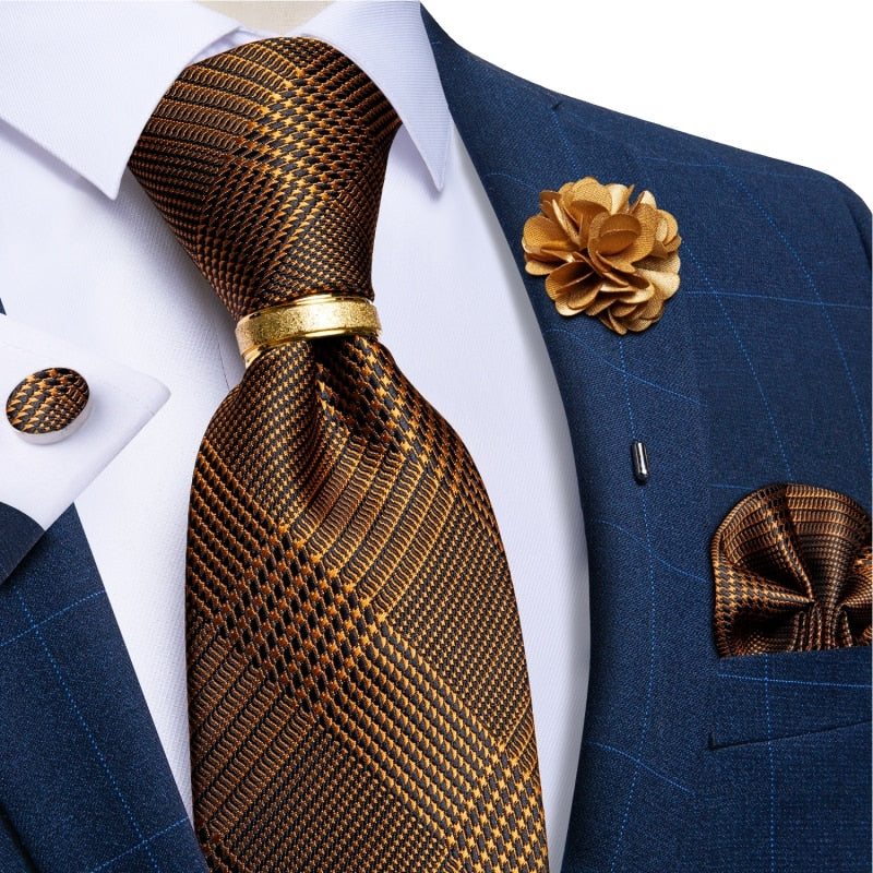 Tie Set with Tie Ring and Brooch