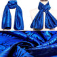 Royal Blue Floral Paisley Silk Scarf and Tie - Masculine Clothes