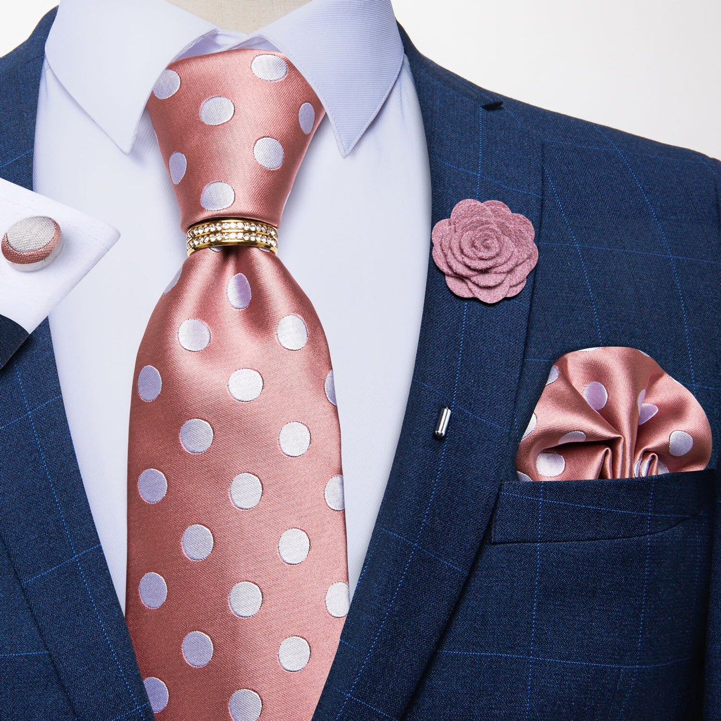 Tie Set with Tie Ring and Brooch