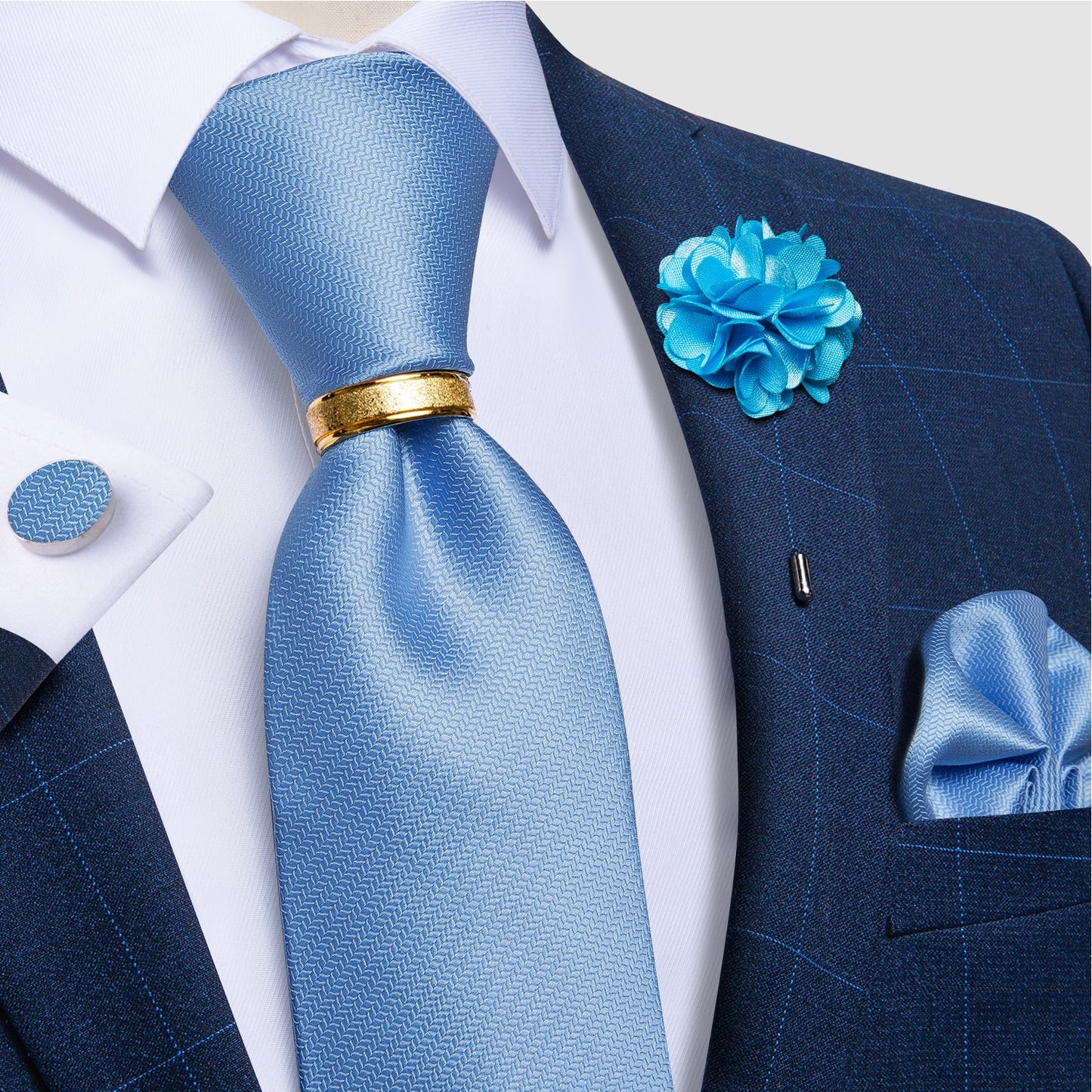 Tie Set with Tie Ring and Brooch