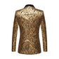 Luxury Gold Tuxedo Jacket - Masculine Clothes