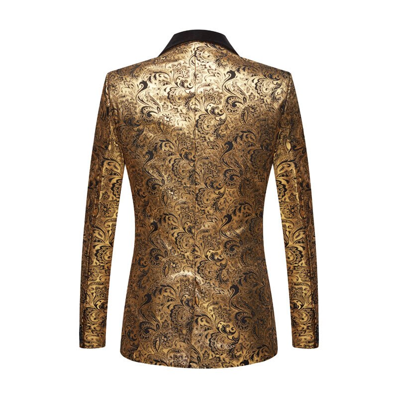 Luxury Gold Tuxedo Jacket