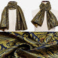 Yellow Gold Floral Paisley Silk Scarf and Tie - Masculine Clothes