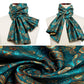 Green Floral Paisley Silk Scarf and Tie - Masculine Clothes