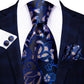 Pink and Blue Floral Tie Set - Masculine Clothes