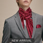 Burgundy Floral Paisley Silk Scarf and Tie - Masculine Clothes