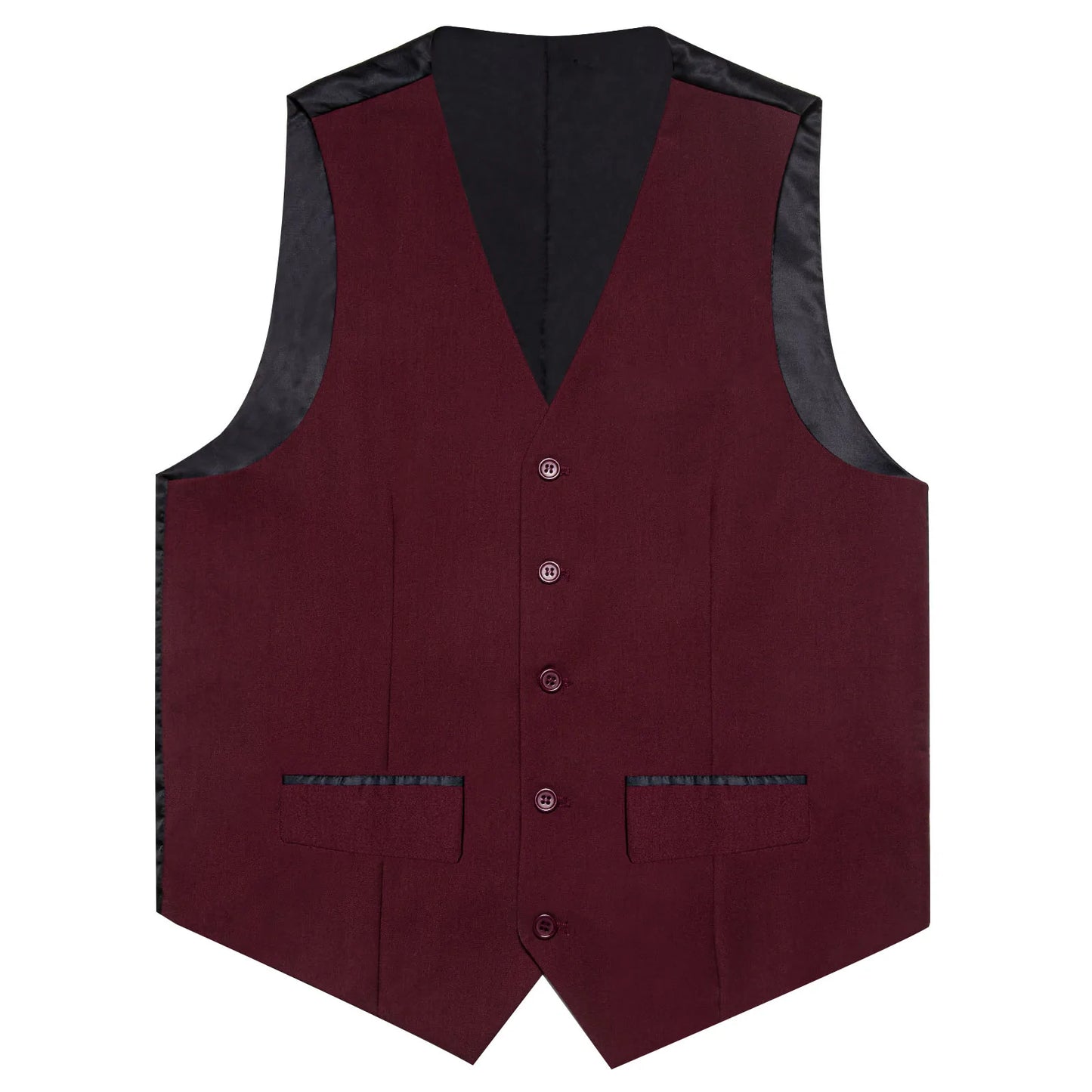 Plain Maroon Vest with Two Pockets