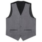 Light Gray Plain Vest with Two Pockets - Masculine Clothes
