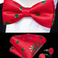 Gold Xmas Decor In Red Vest Set - Masculine Clothes