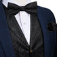 Shimmering Black Floral Silk Vest Set - Masculine Clothes