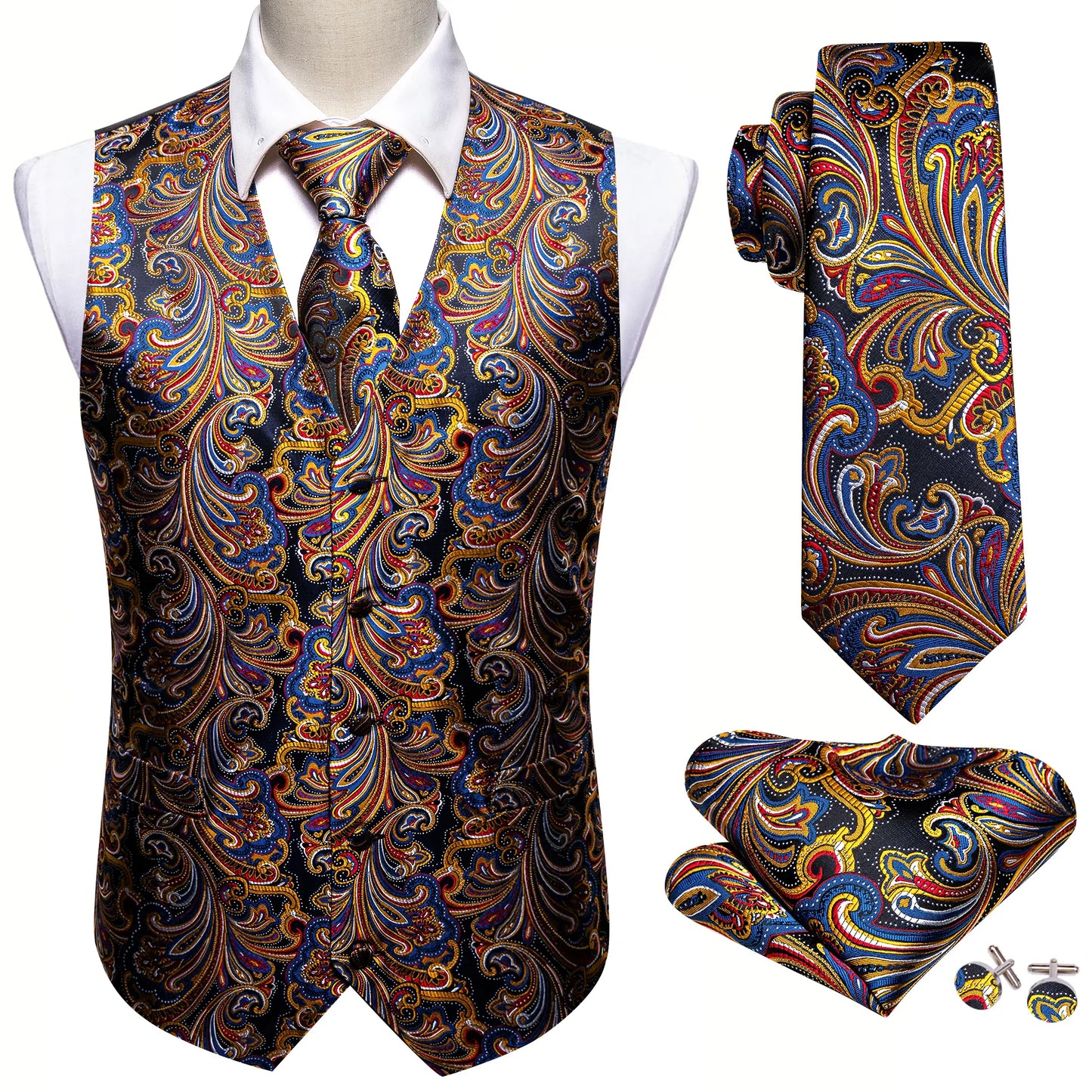 True Colours Silk Vest Set