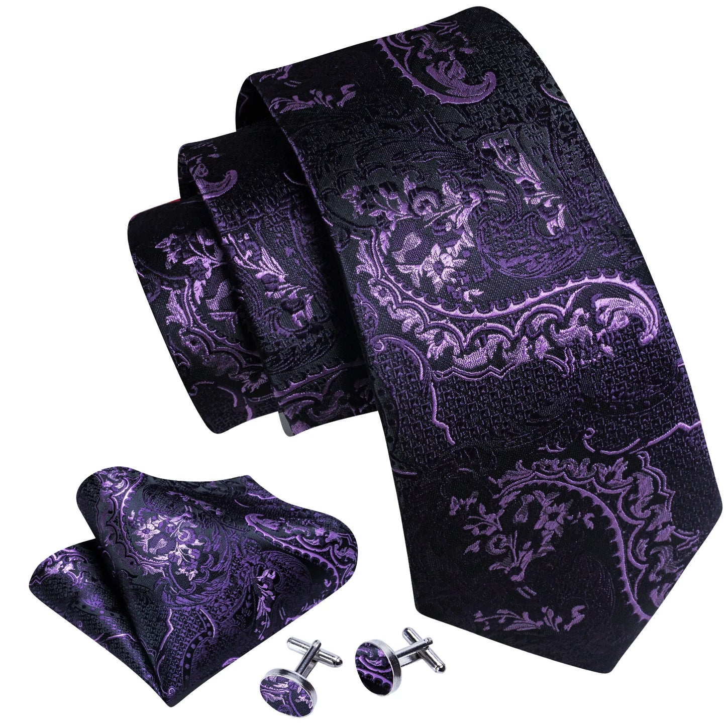 Purple and Pink Vineyard Silk Tie Set