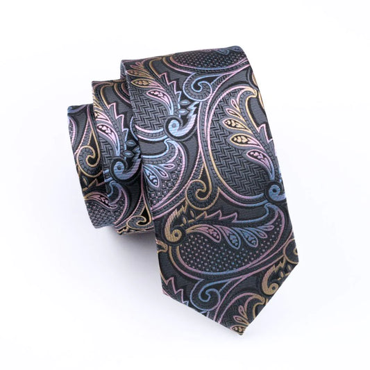 Light Colours Leaves Silk Tie Set