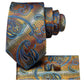 Sunset Silk Tie, Pocket Square and Cufflinks - Masculine Clothes