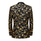 Gold Tulips In Black Tuxedo Jacket - Masculine Clothes
