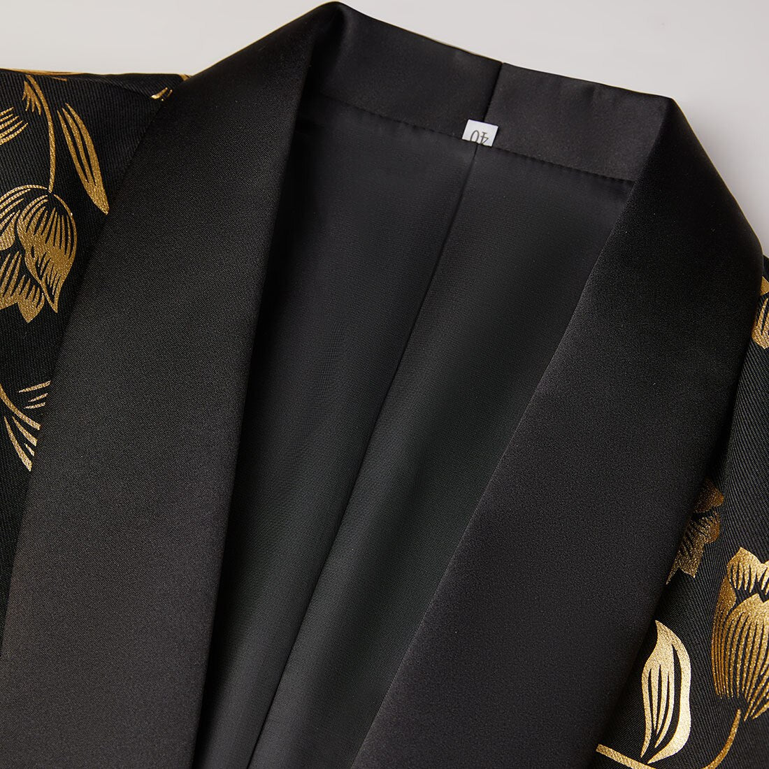 Gold Tulips In Black Tuxedo Jacket