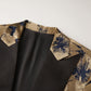Gold and Black Floral Tuxedo Jacket - Masculine Clothes
