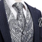 Silver Gray Paisley Vest Set - Masculine Clothes