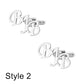 Initial Cufflinks - Masculine Clothes