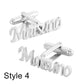Initial Cufflinks - Masculine Clothes