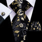 Yellow Flowers Tie Set - Masculine Clothes