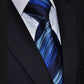 Blue Faded Silk XL Tie - Masculine Clothes