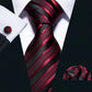 Red and Black XL Tie Set - Masculine Clothes