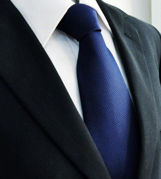 Blue Solid XL Tie - Masculine Clothes