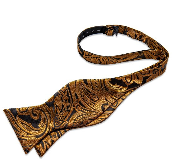 Golden Brown Bow Tie Set