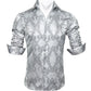 Silver Gray Paisley Shirt