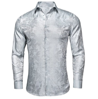 Silver Paisley Shirt