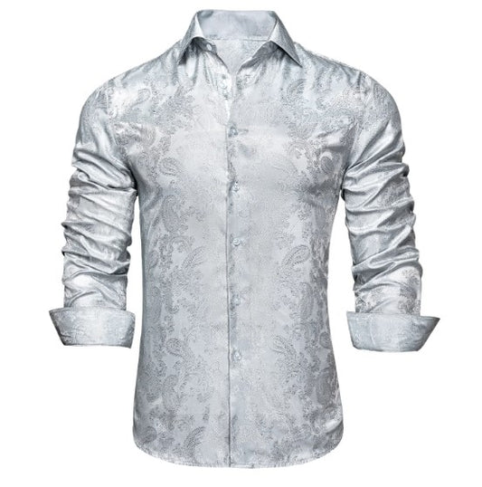 Silver Paisley Shirt