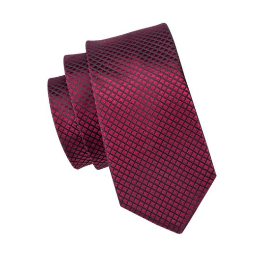 Burgundy Red XL Tie Set